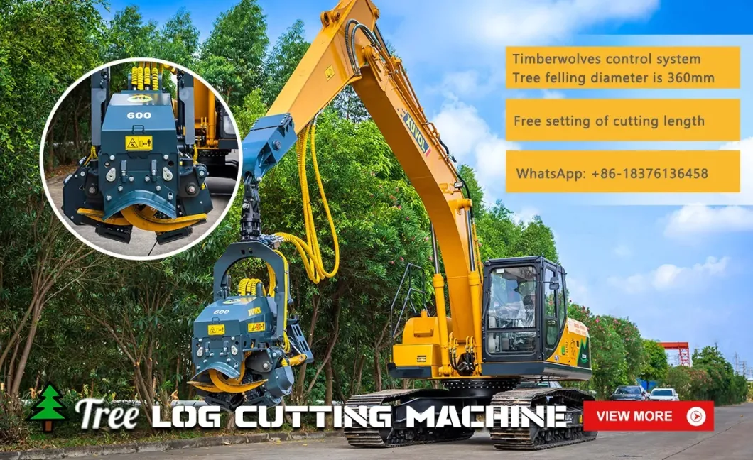 Cut 600mm! ! ! Hydraulic Auxiliary Forest Wood Cutter Firewood Splitter Log Equipment for Tree Cutting Machine